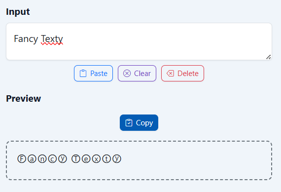 Circle Text Generator infographic with labeled steps