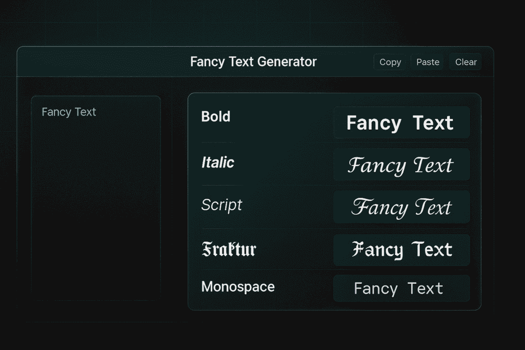 Fancy Text Generator by FancyTexty